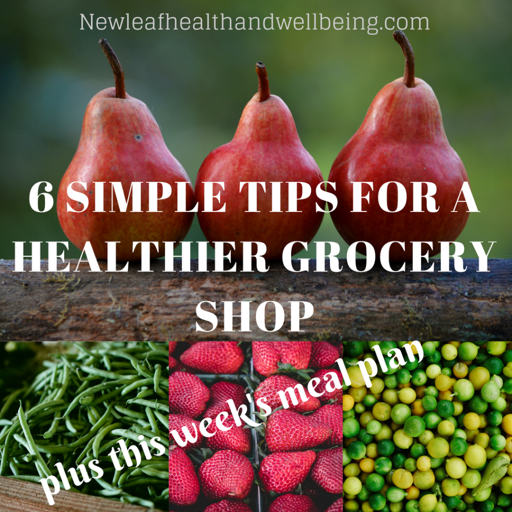 6 simple tips for a healthier grocery shop and this week's meal plan