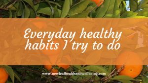 everyday healthy habits