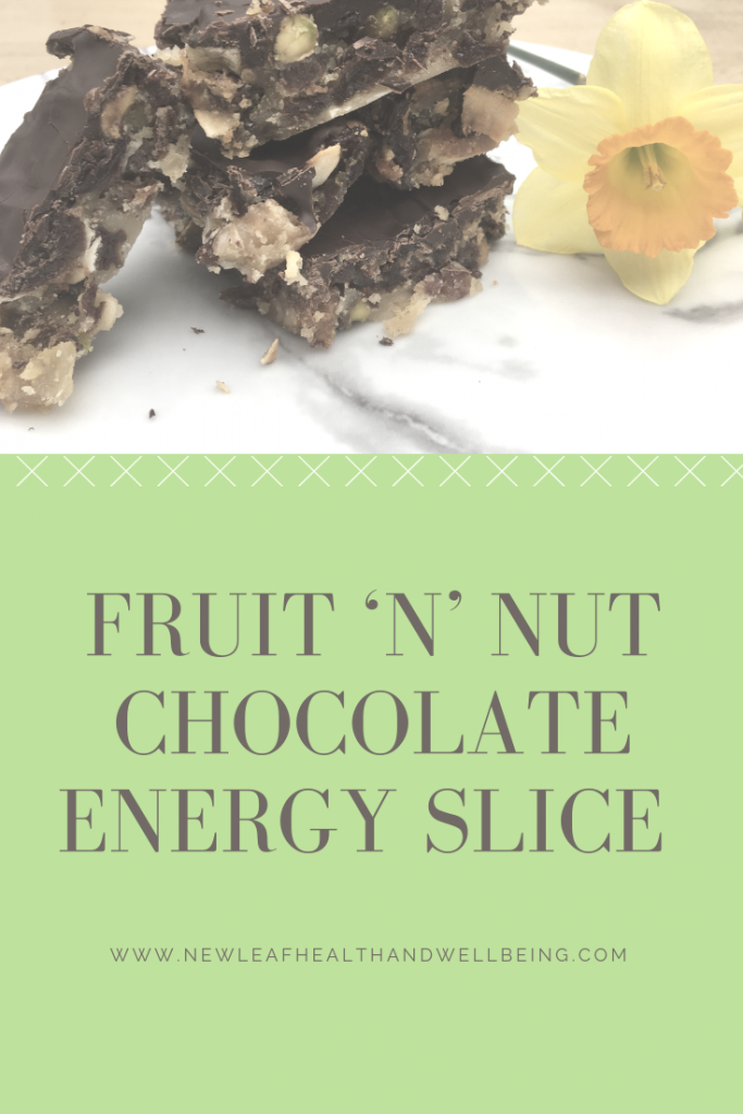 fruit'n'nut chocolate energy slice