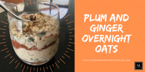 plum and ginger overnight oats