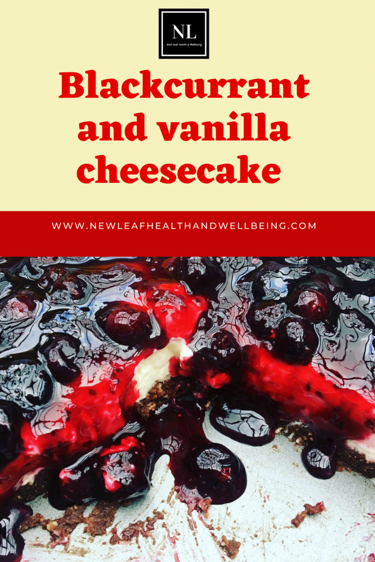 blackcurrant and vanilla cheesecake