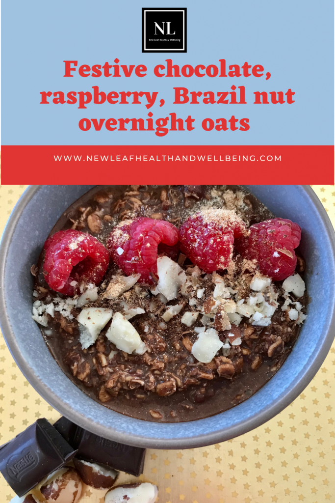 chocolate raspberry overnight oats