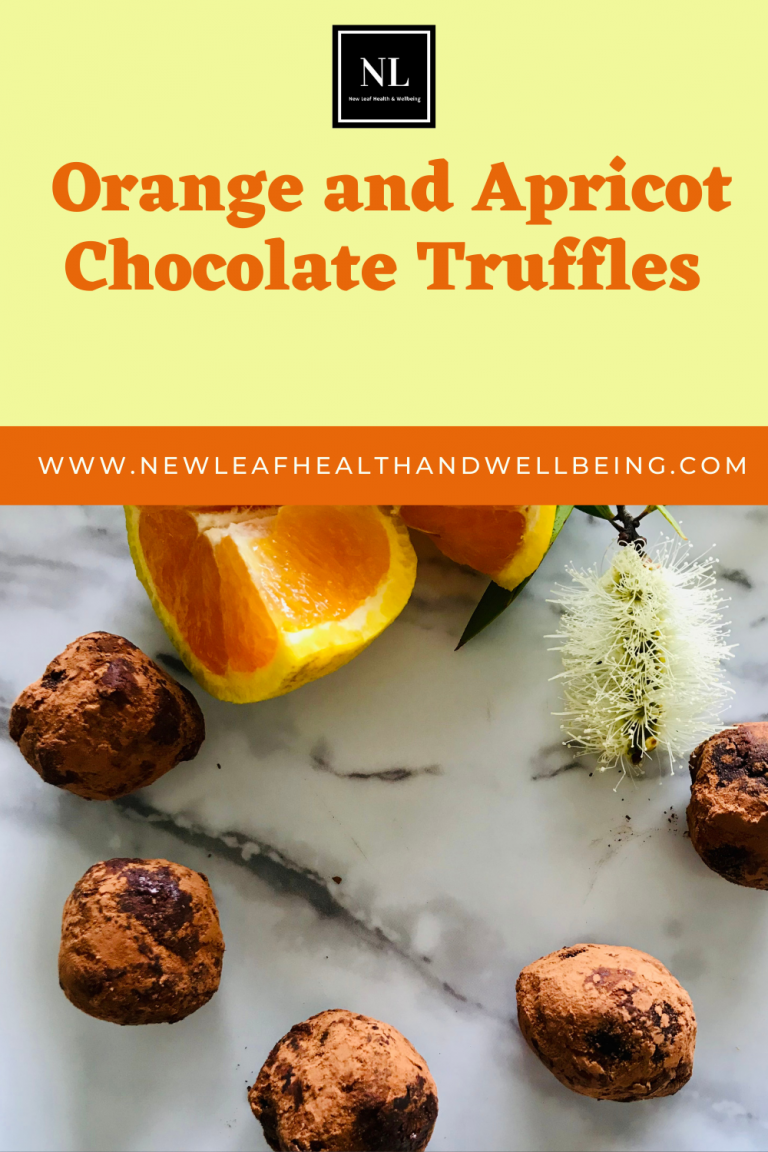 orange and apricot chocolate truffles