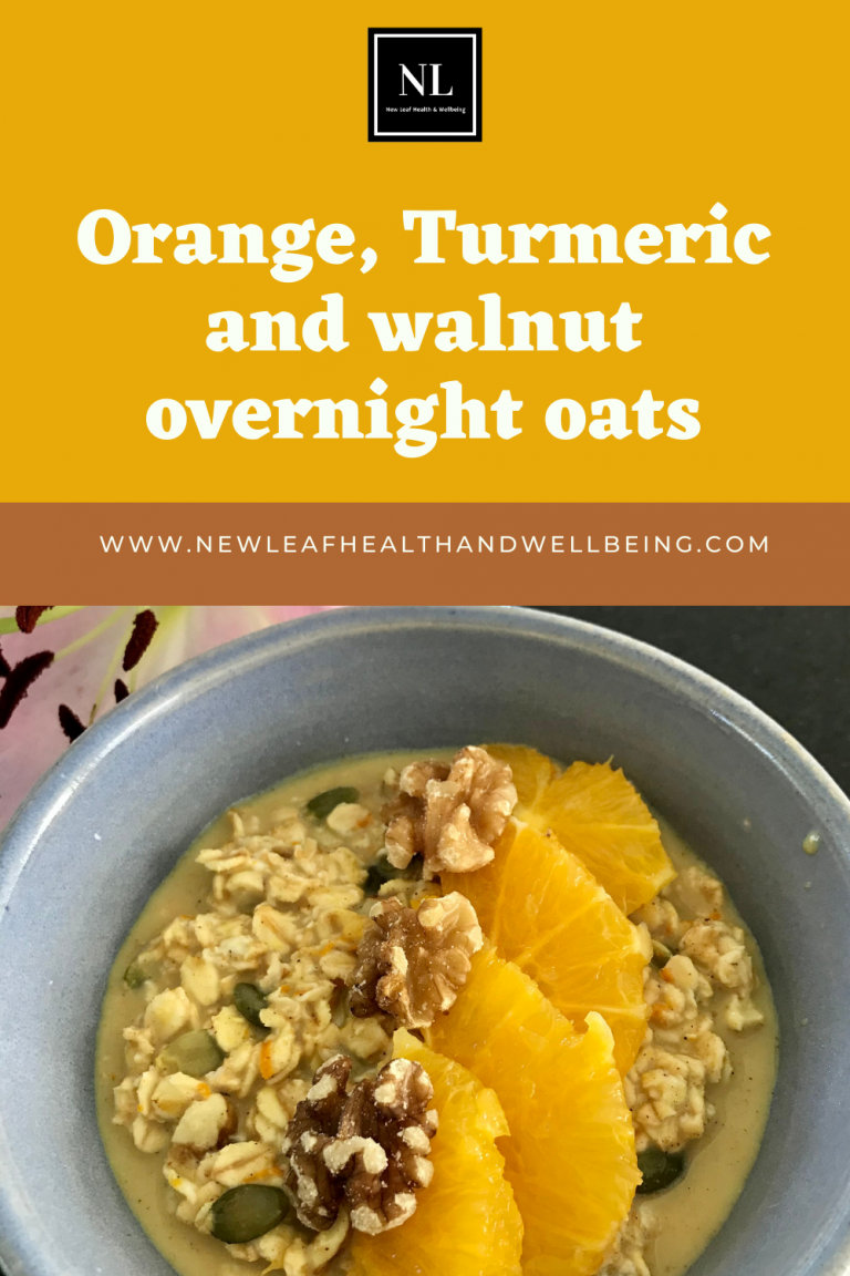 orange turmeric walnut overnight oats