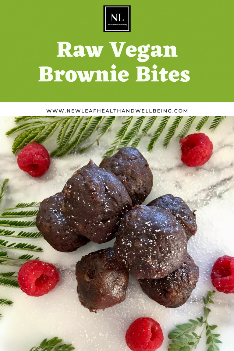 raw vegan brownie bites