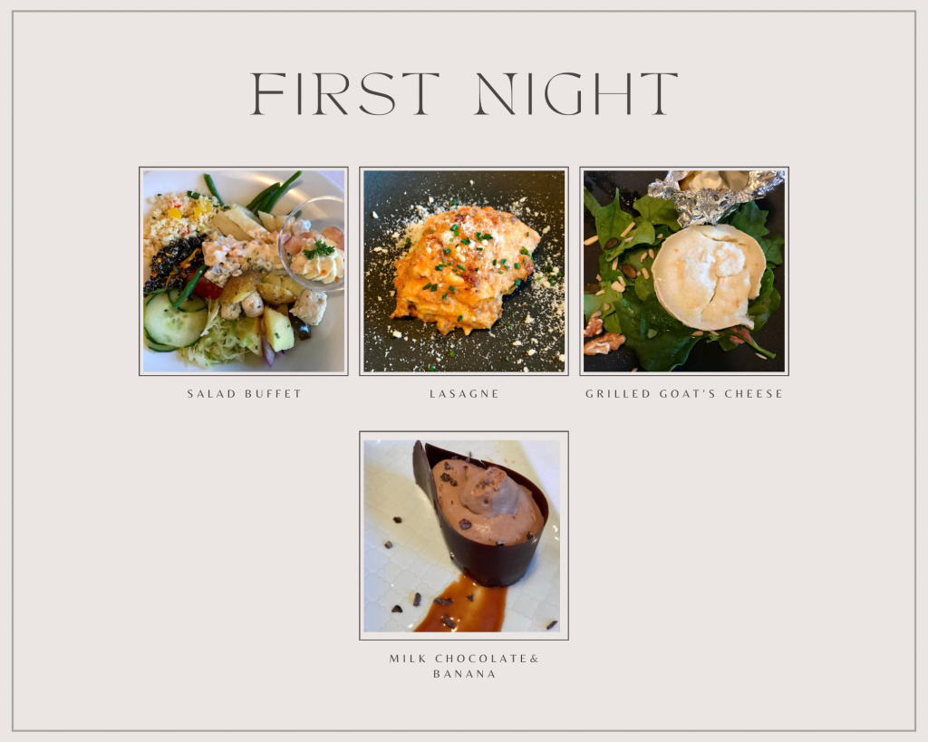 First night food photos