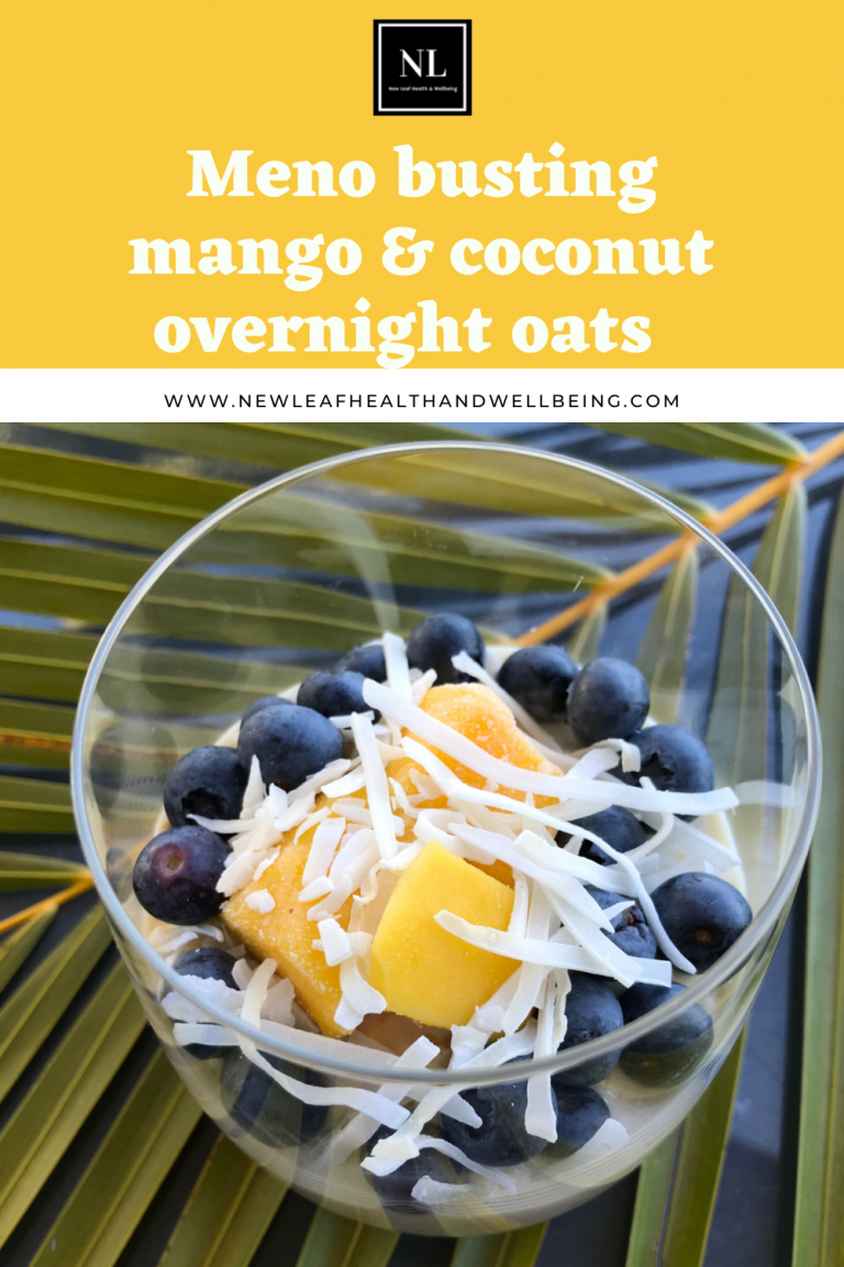 Mango and coconut overnight oats