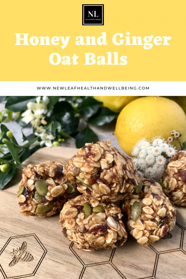 honey and ginger oat balls