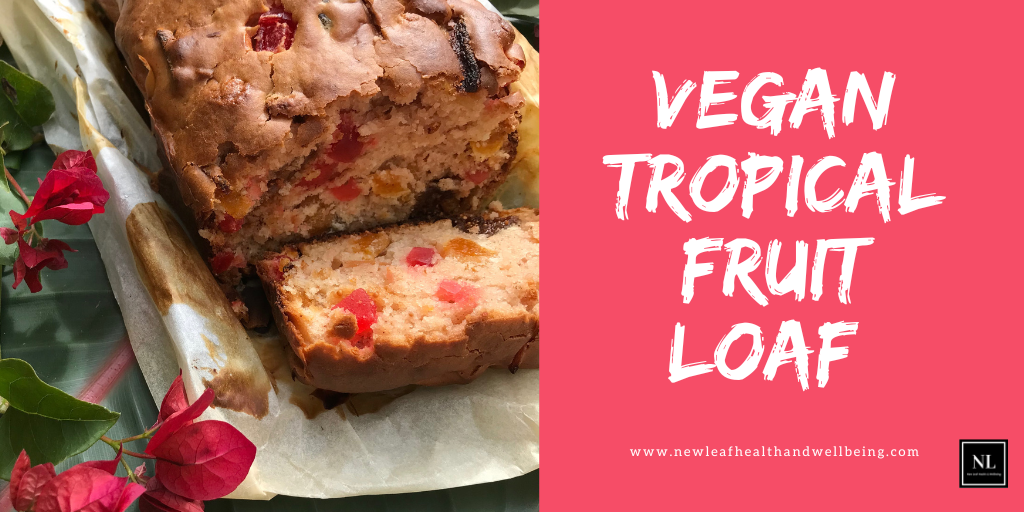 vegan tropical fruit loaf