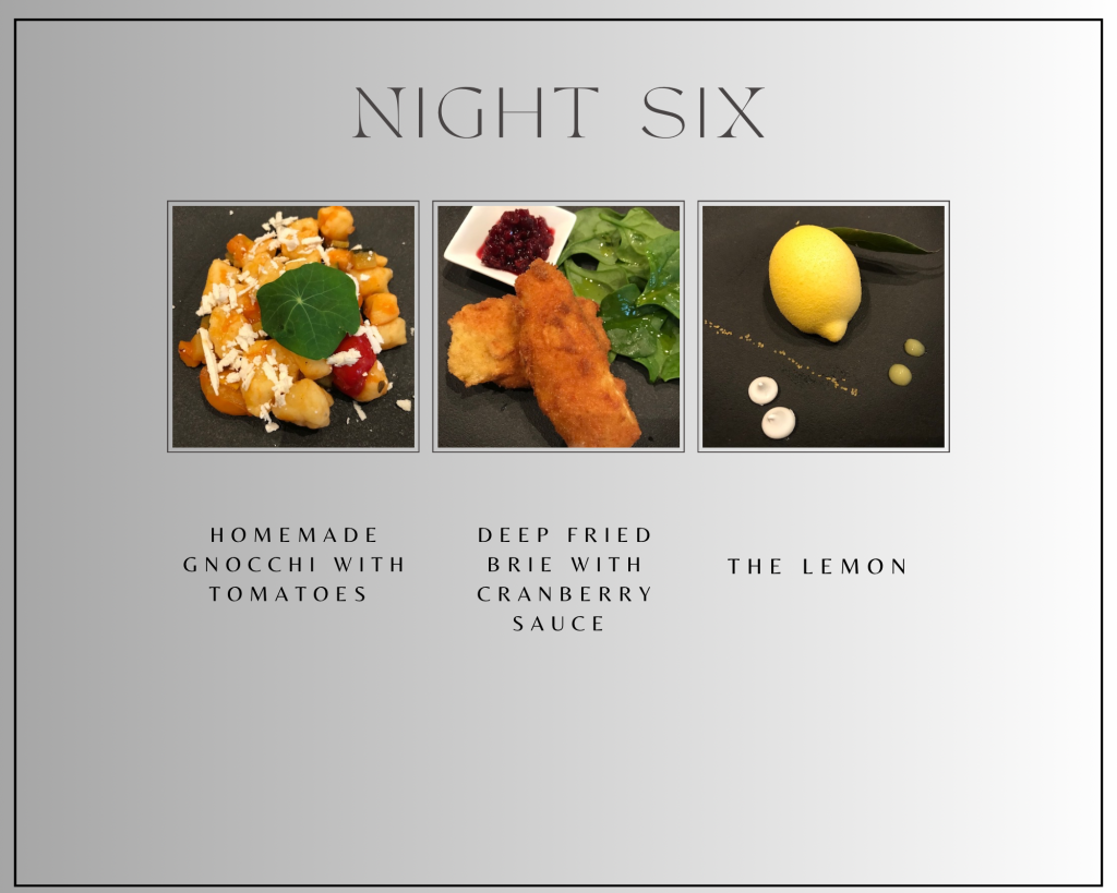 Night six eat like an Italian
