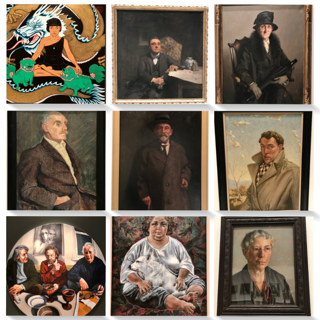 Photos of the Archibald exhibition