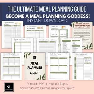 meal planning guide sales page