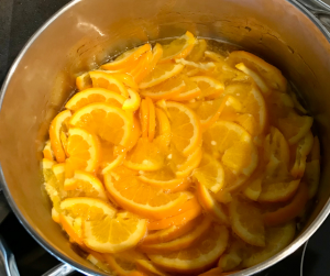 preppring oranges for marmalade