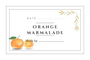 orange marmalade label