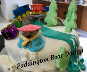 Christmas cake paddington bear design