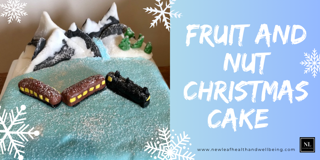 Fruit and nut Christmas cake